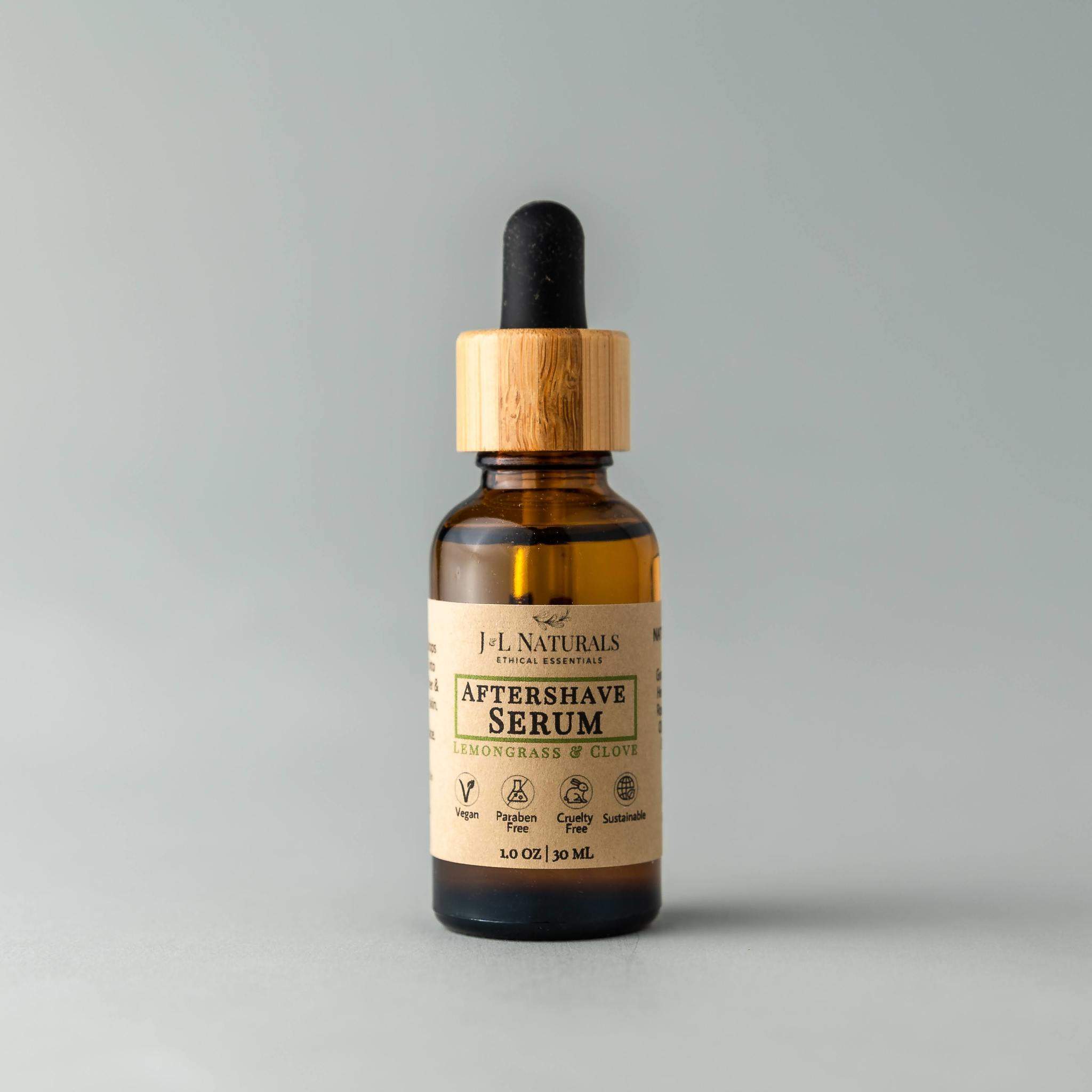 Aftershave Serum - Soothe  & Restore Post-Shave lemongrass & clove_front
