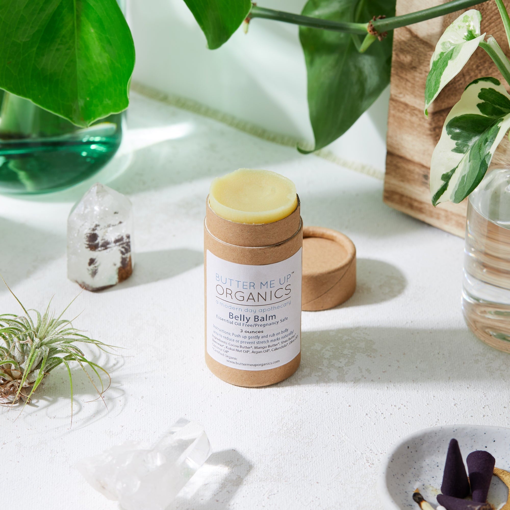 Belly Balm | Organic Pregnancy Balm | Stretch Mark Balm_open front