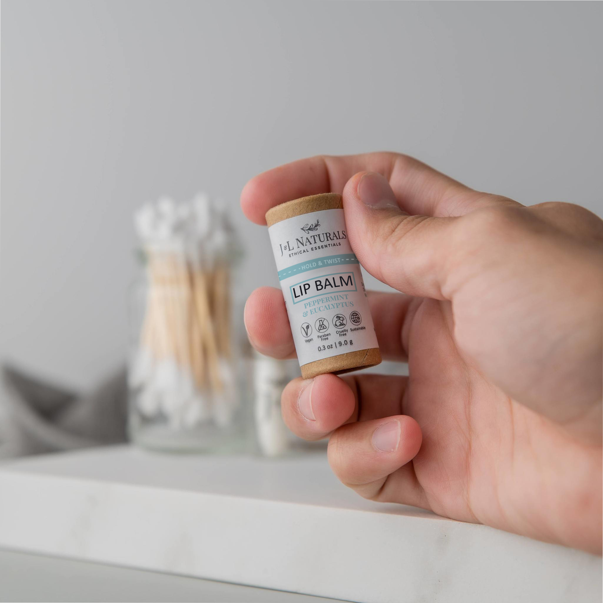Lip Balm Collection | Choose Your Scent hold finger mint front