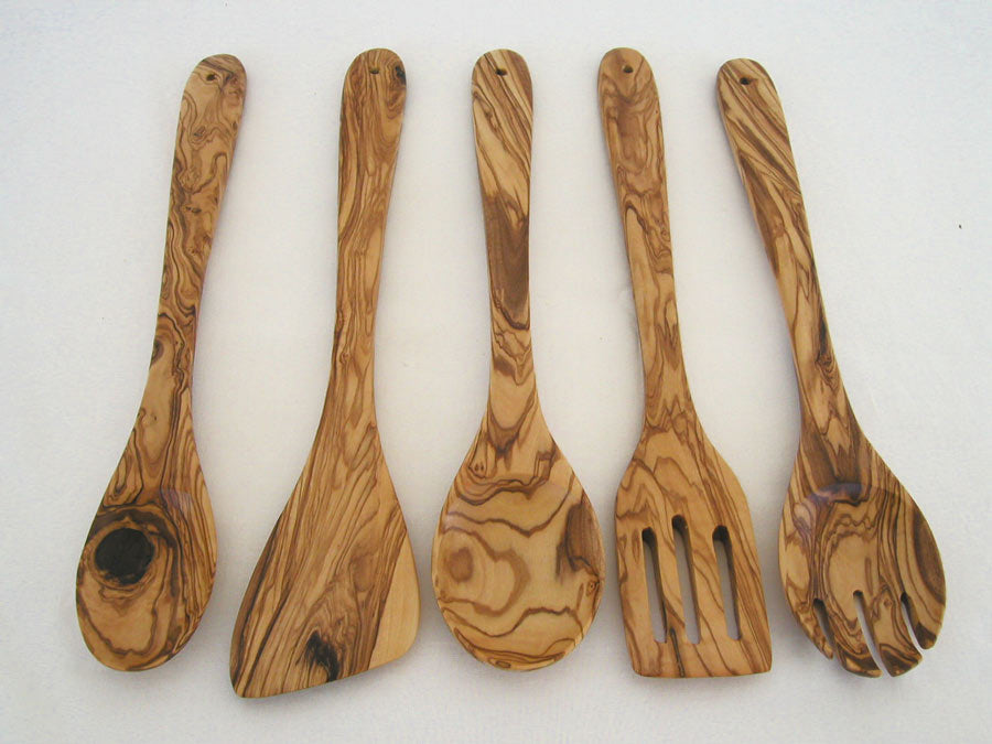 Olive Wood Kitchen Servers Set | 5 Pcs up 