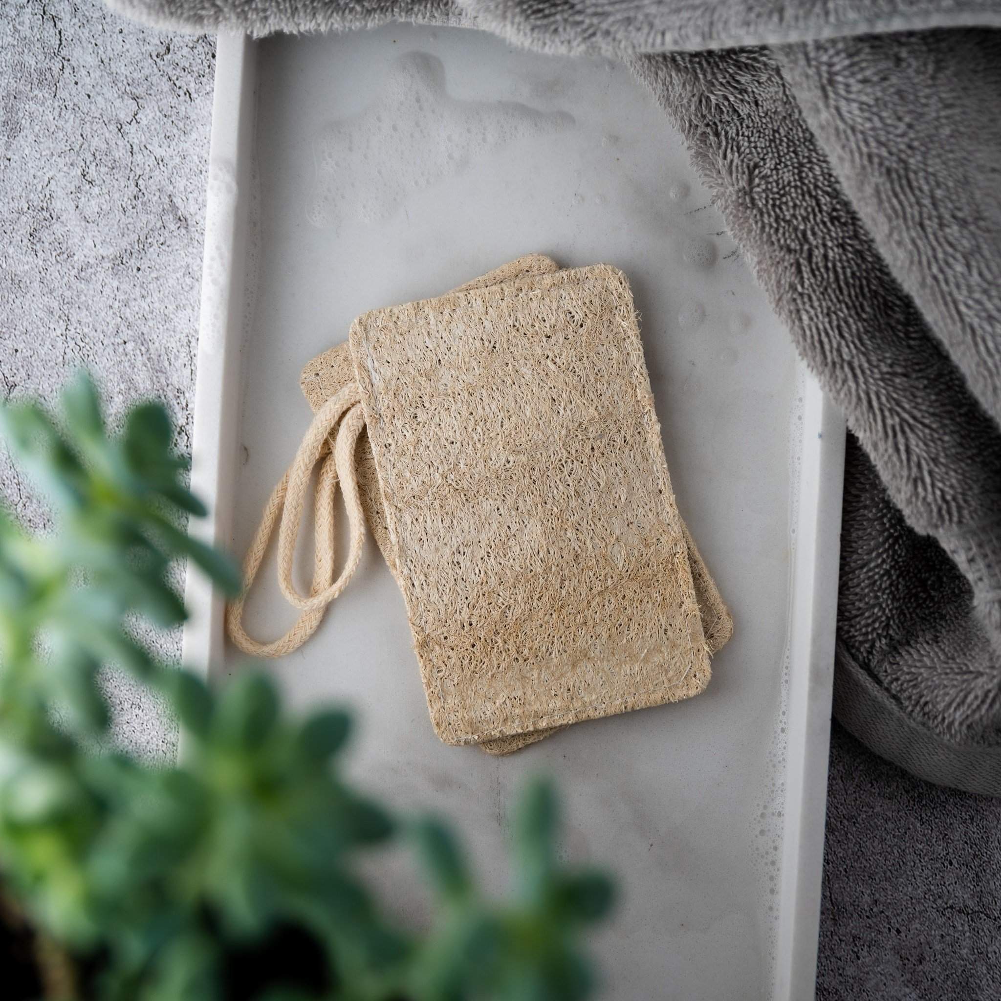 Pure Natural Loofah, Cotton_front