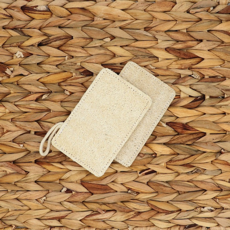 Pure Natural Loofah, Cotton other side