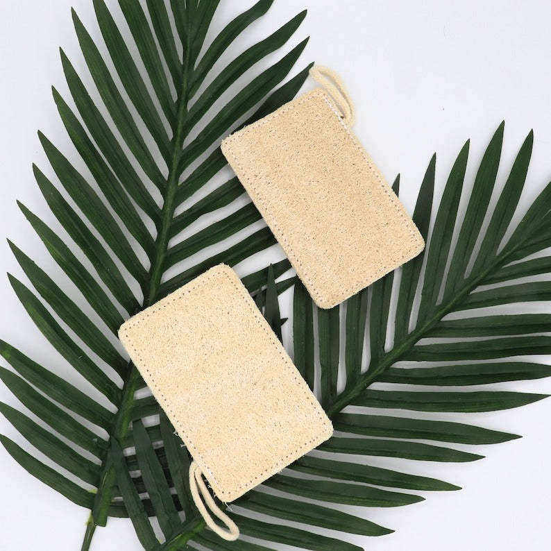 Pure Natural Loofah, Cotton with plant front