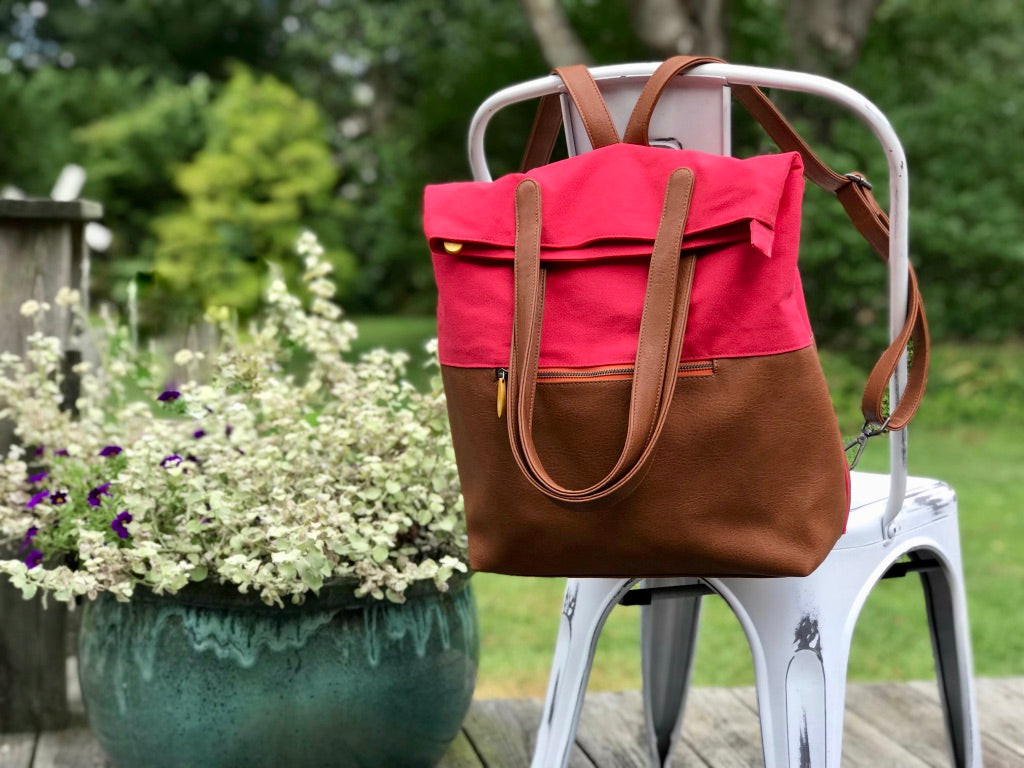 Greenpoint Laptop Backpack & Tote Purple Meleager