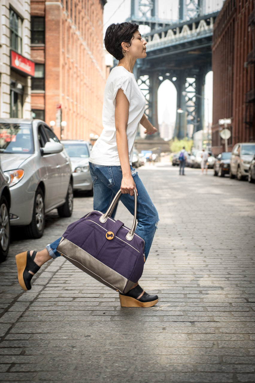 Cassia Weekender & Travel Bag - Indigo Purple Purple Meleager