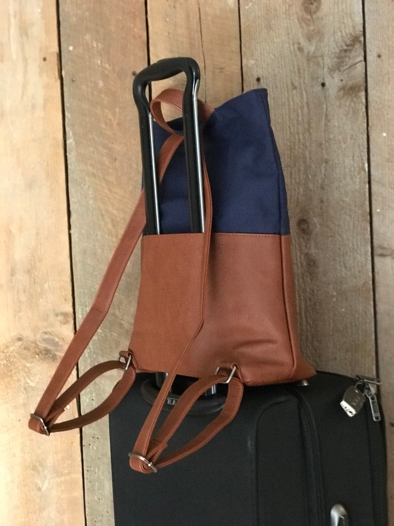 Montgomery Backpack with Luggage Sleeve Purple Meleager