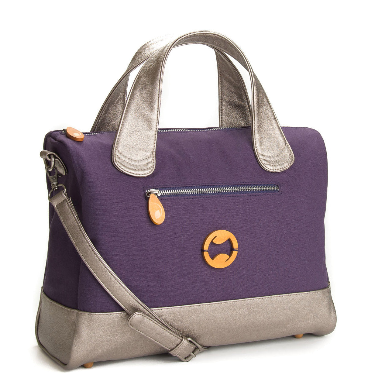 Bedford Crossbody Messenger Bag Purple Meleager