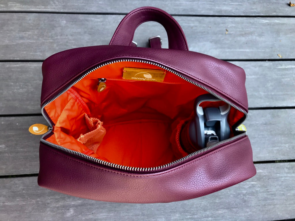 Lenox Vegan Backpack Purse Purple Meleager