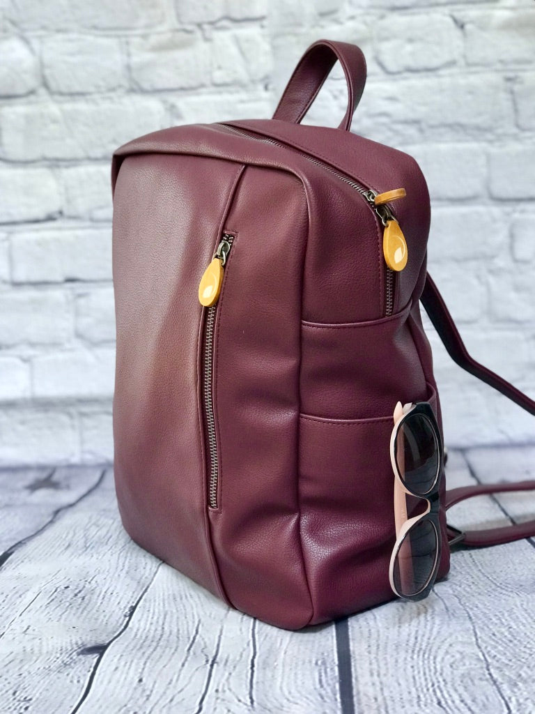 Lenox Backpack Purse Purple Meleager