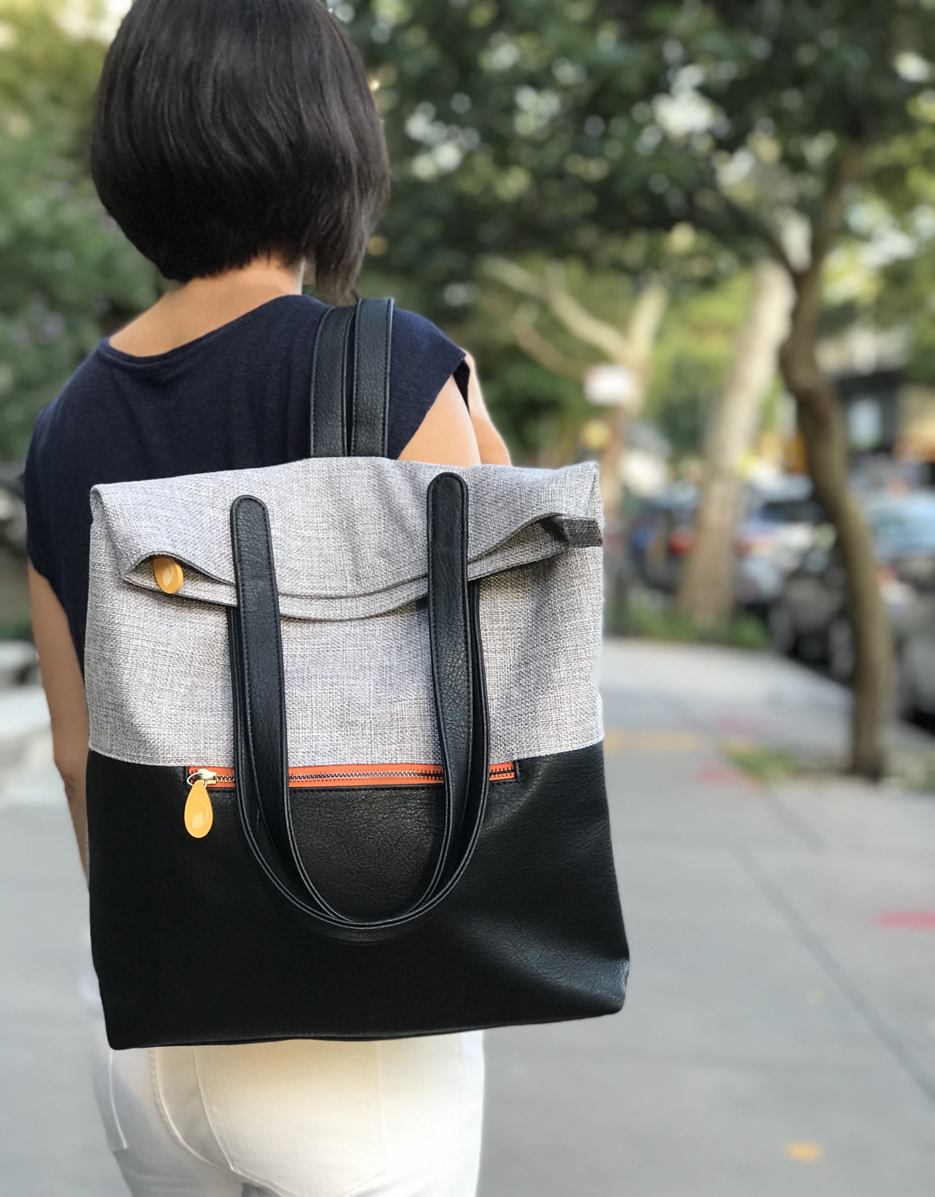 Greenpoint Convertible Backpack Purse and Tote Purple Meleager