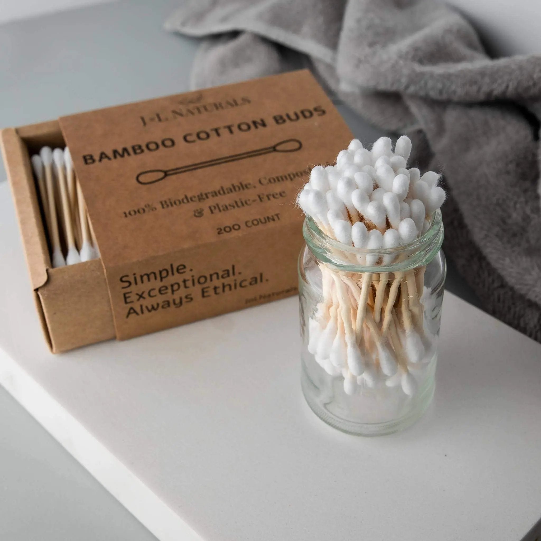 Bamboo Cotton Buds 200-Pack_front