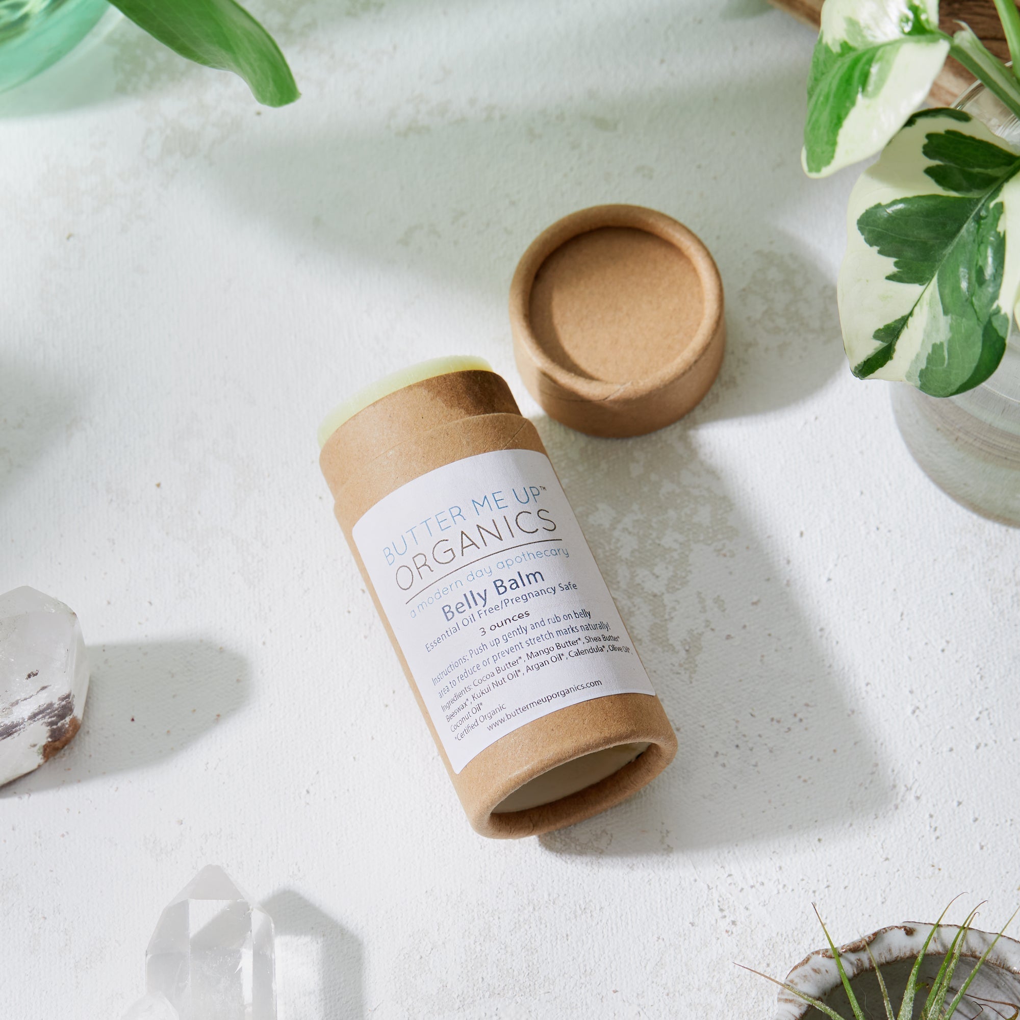 Belly Balm | Organic Pregnancy Balm | Stretch Mark Balm_open up side