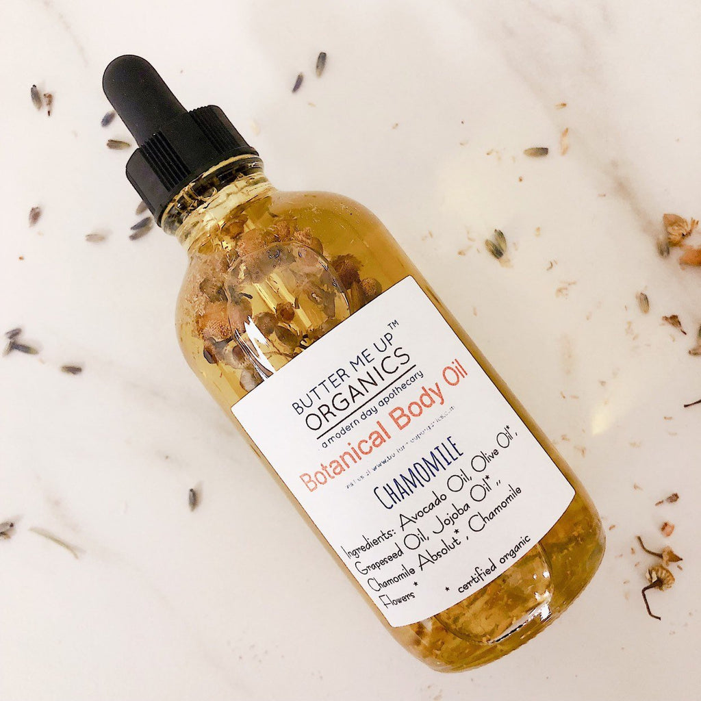 Botanical Body Oil | Botanical Collection | Organic Body Lotion 7 up side detail