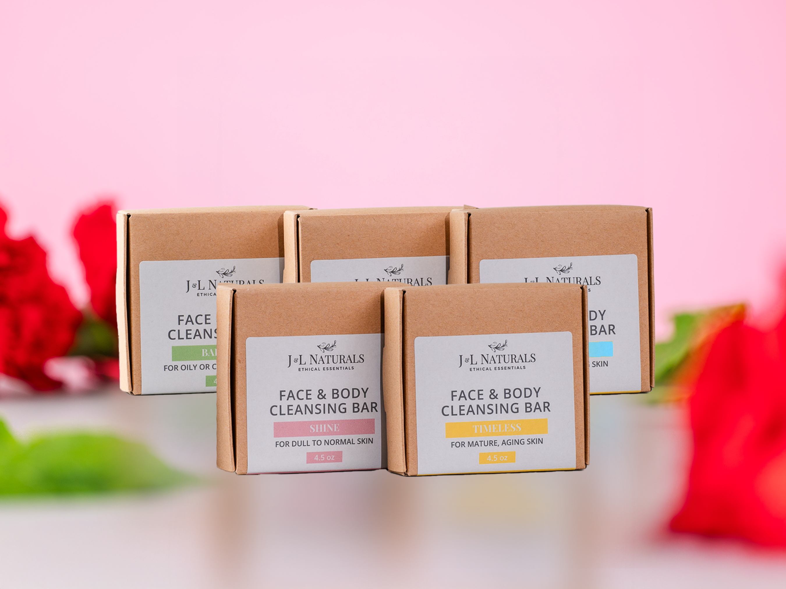 Cleansing Bar Collection | Choose Your Scent 5 pack_ front side