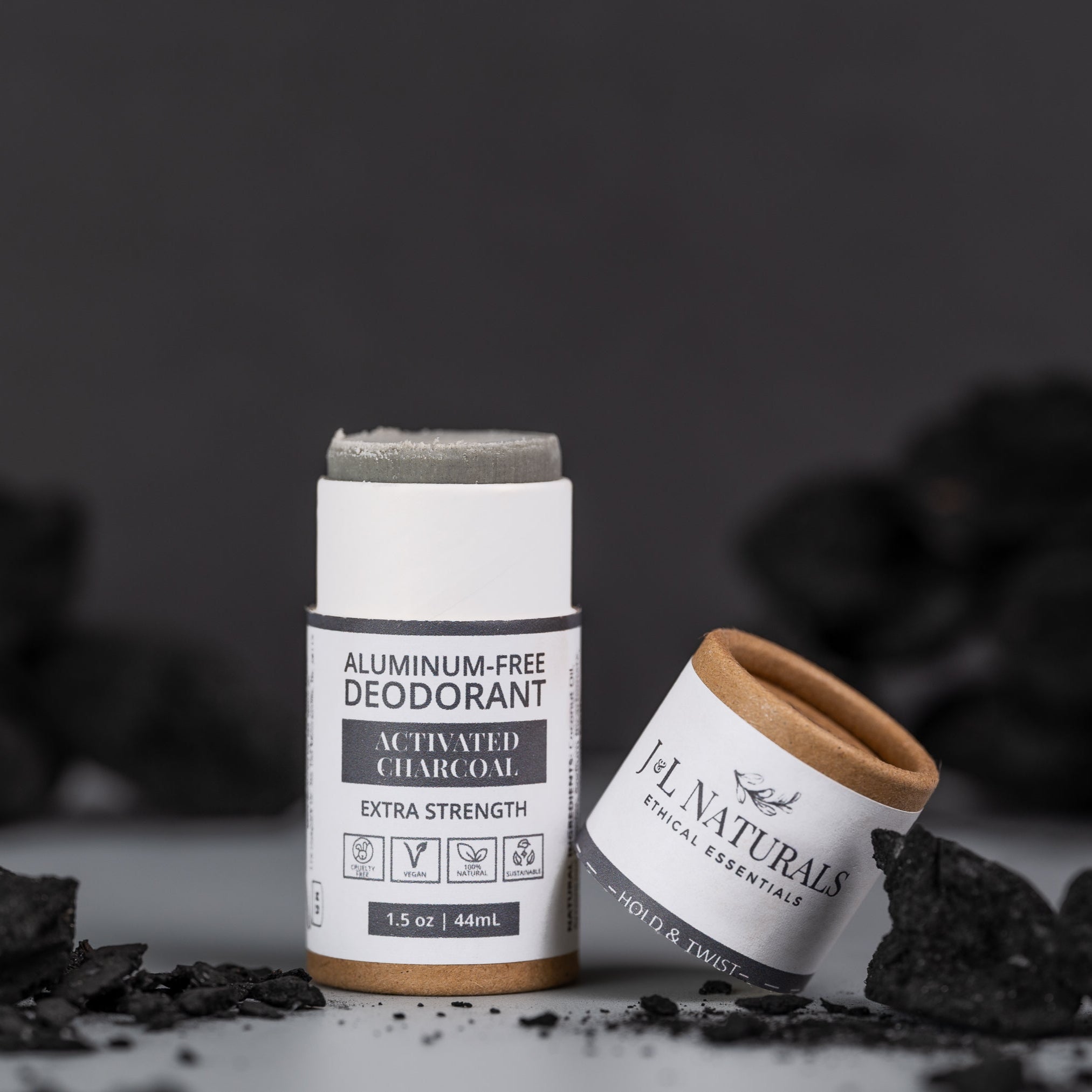 Extra Strength Deodorant (2-Pack) Travel Size bundle pack_charcoal_3_front