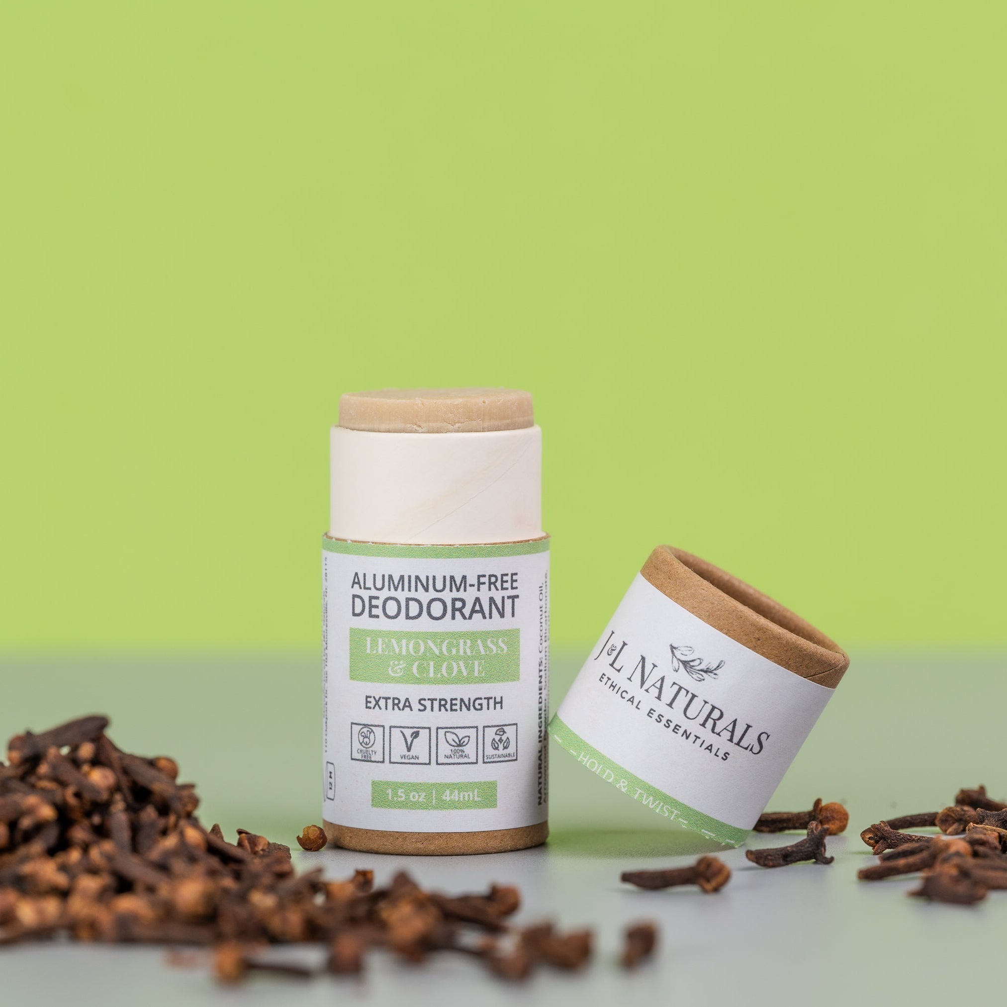 Extra Strength Deodorant (2-Pack) Travel Size bundle pack_ 3lemongrass_3_front