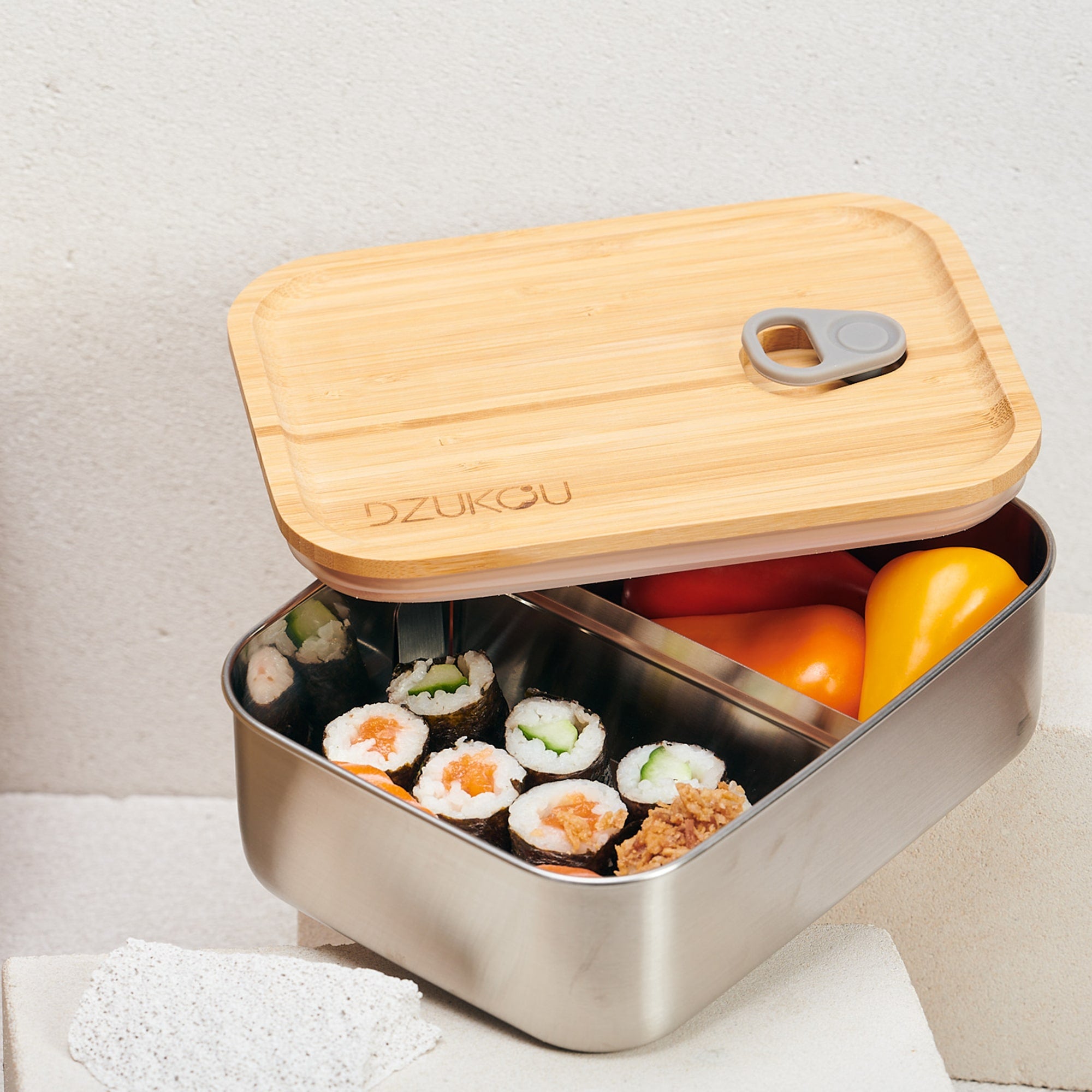 Jim Corbett - Bamboo and Stainless Steel Vacuum Bento Box 1200 ml_front