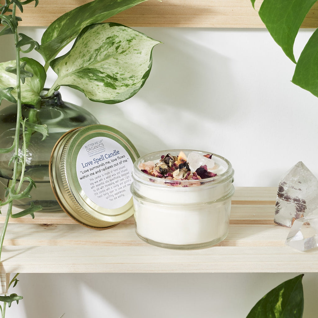 Love Spell | Intention Candle | Ritual Candle | Love and Light | Rose_front