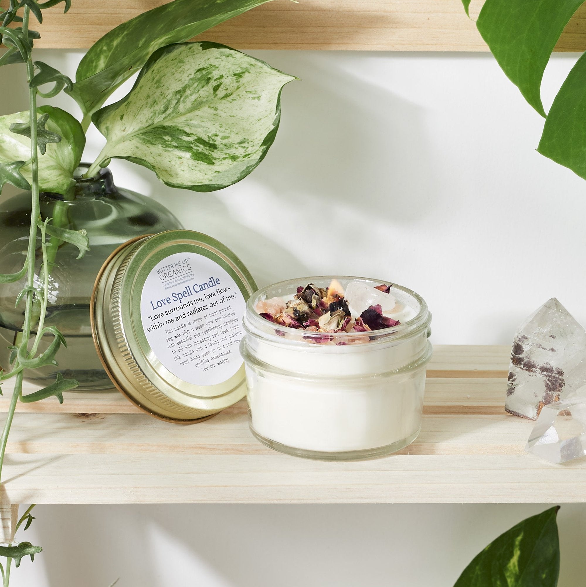 Love Spell | Intention Candle | Ritual Candle | Love and Light | Rose_front