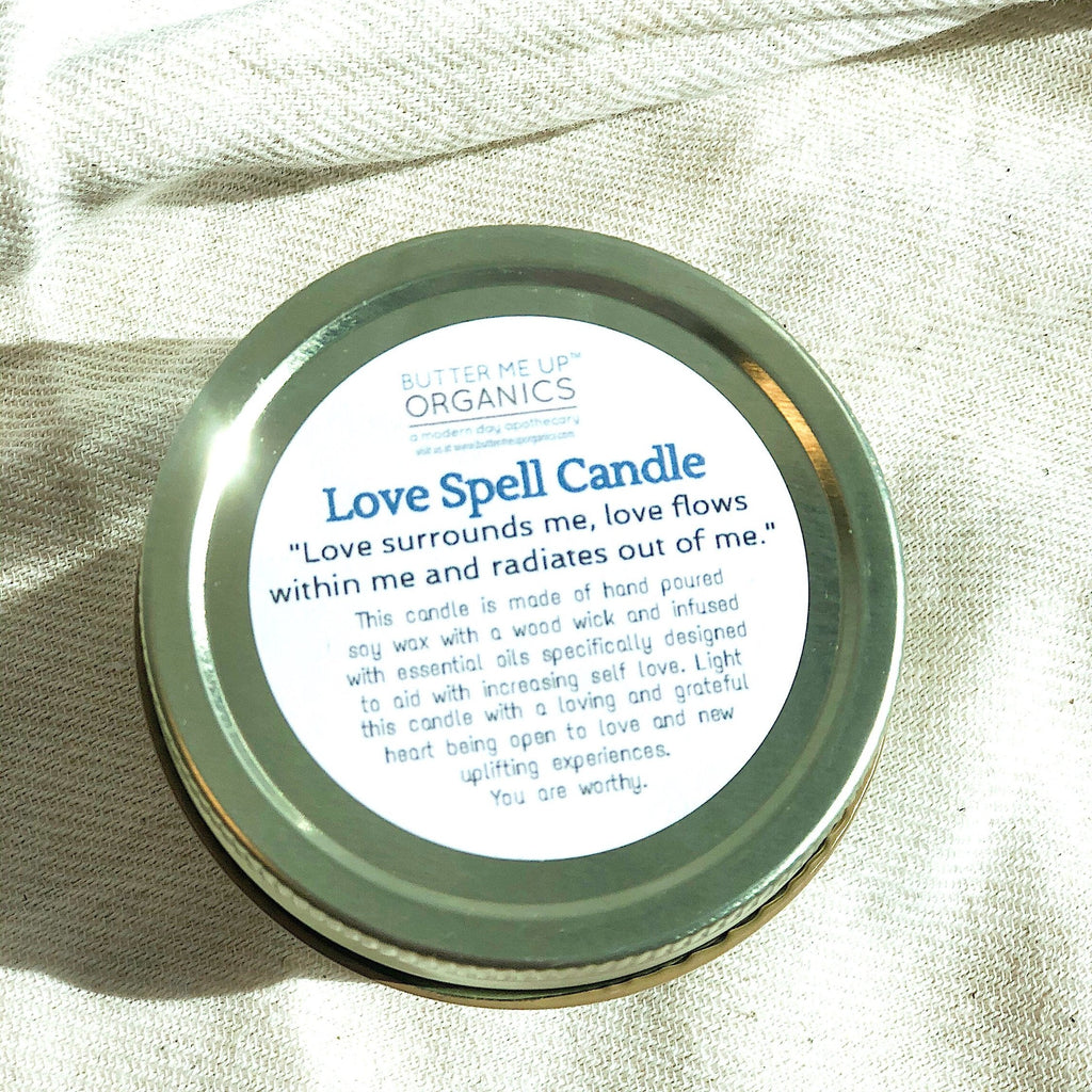 Love Spell | Intention Candle | Ritual Candle | Love and Light | Rose_back 