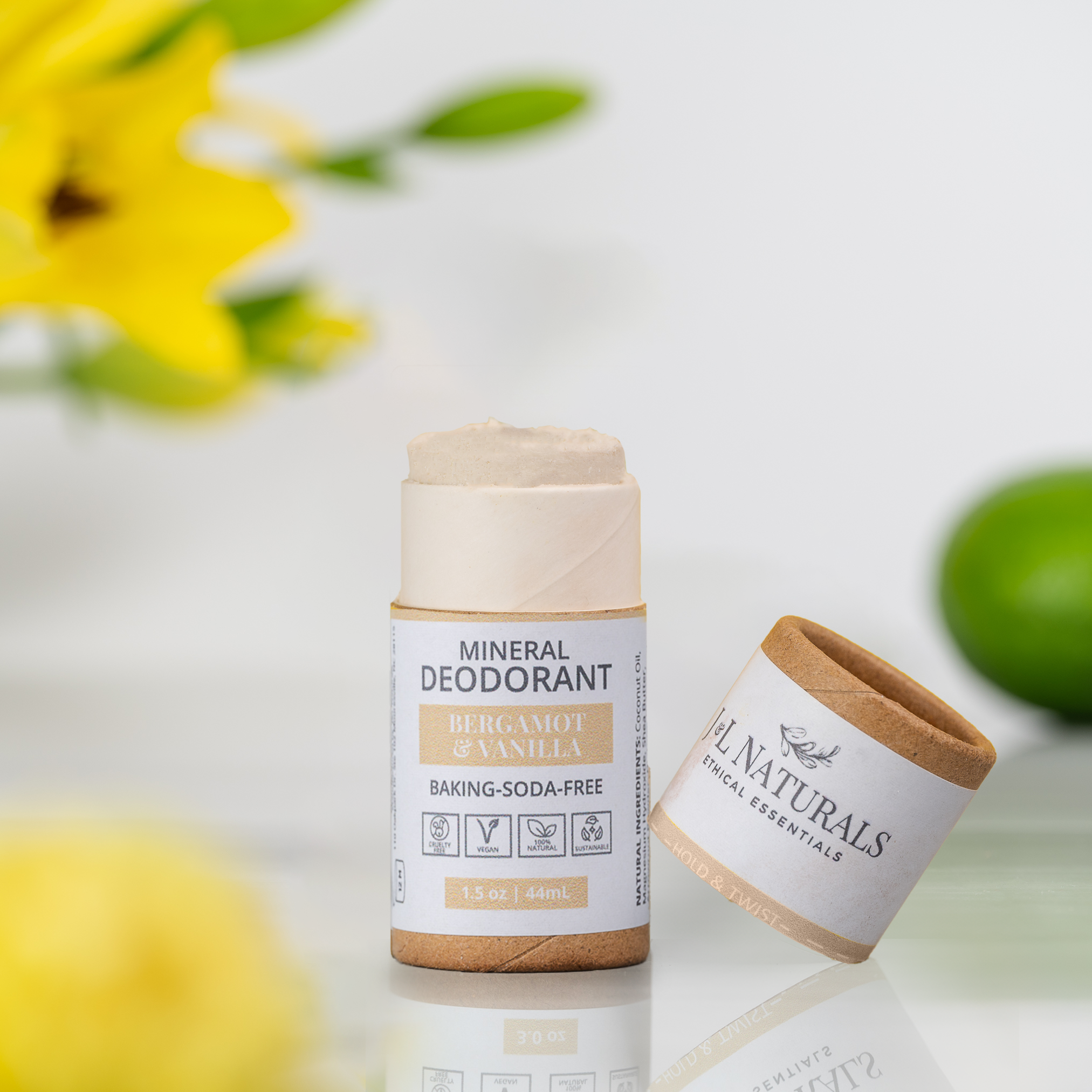 Mineral Deodorant (2-Pack) Travel Size bergamont_front