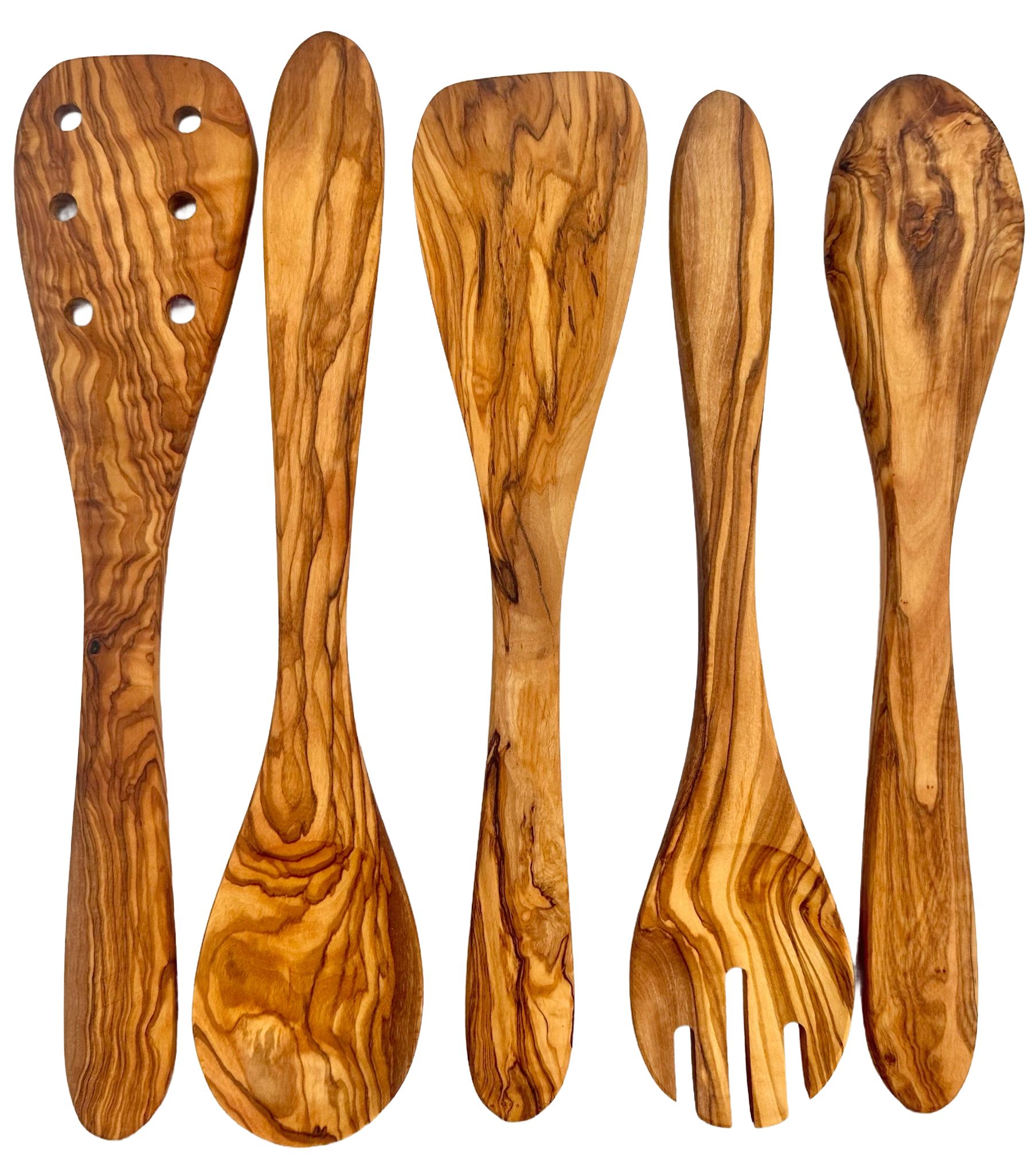 Olive Wood Kitchen Servers Set | 5 Pcs main