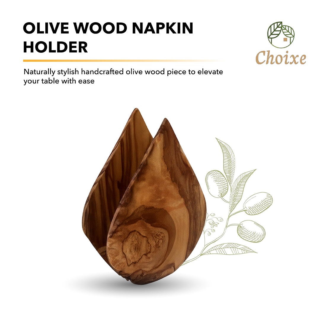 Olive Wood | Napkin Holder dsp_front