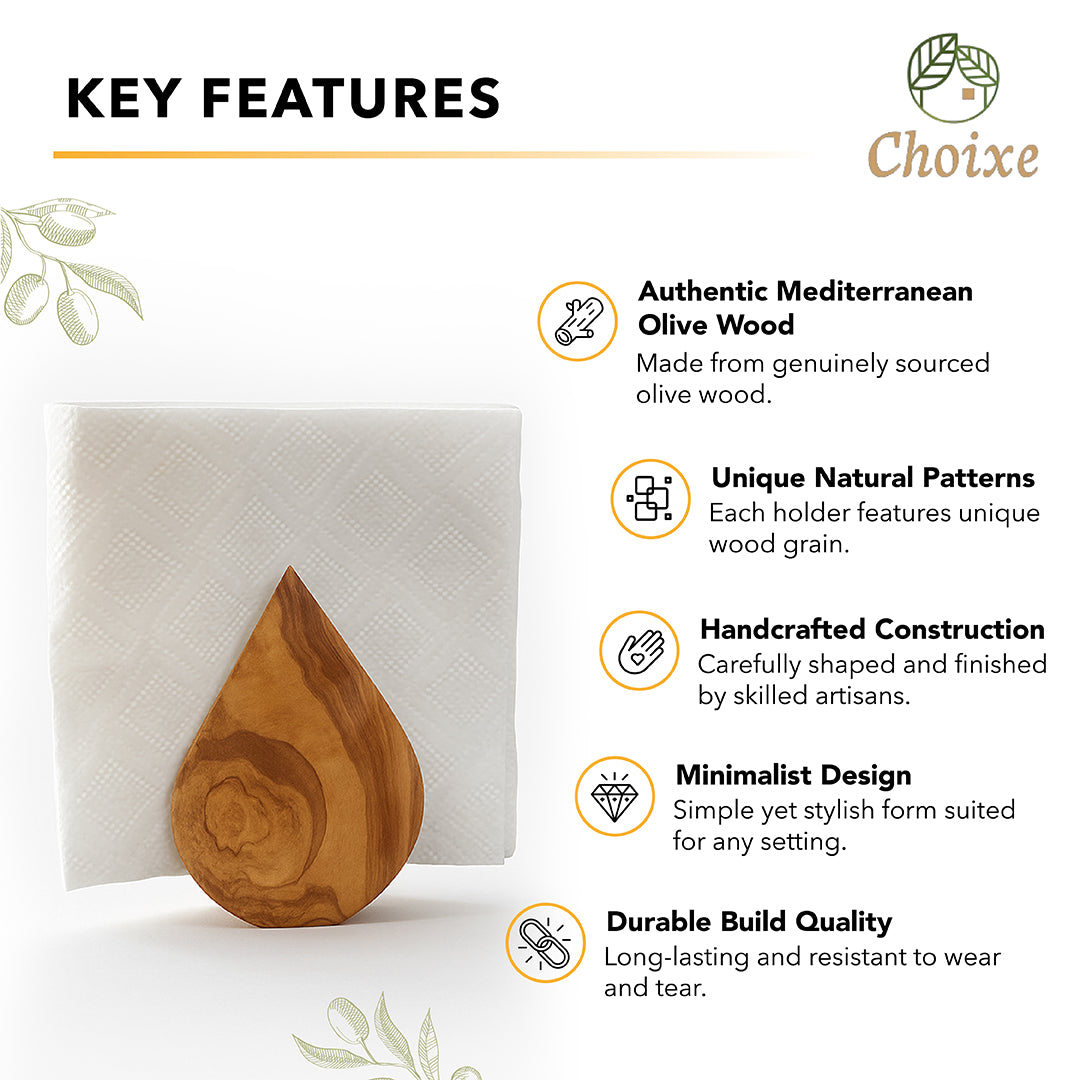 Olive Wood | Napkin Holder dsp2