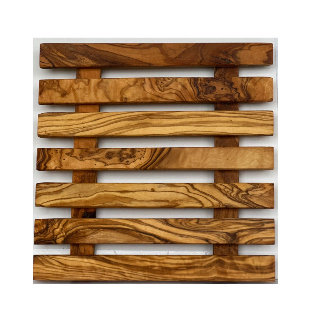 Olive Wood | Pan Coaster front