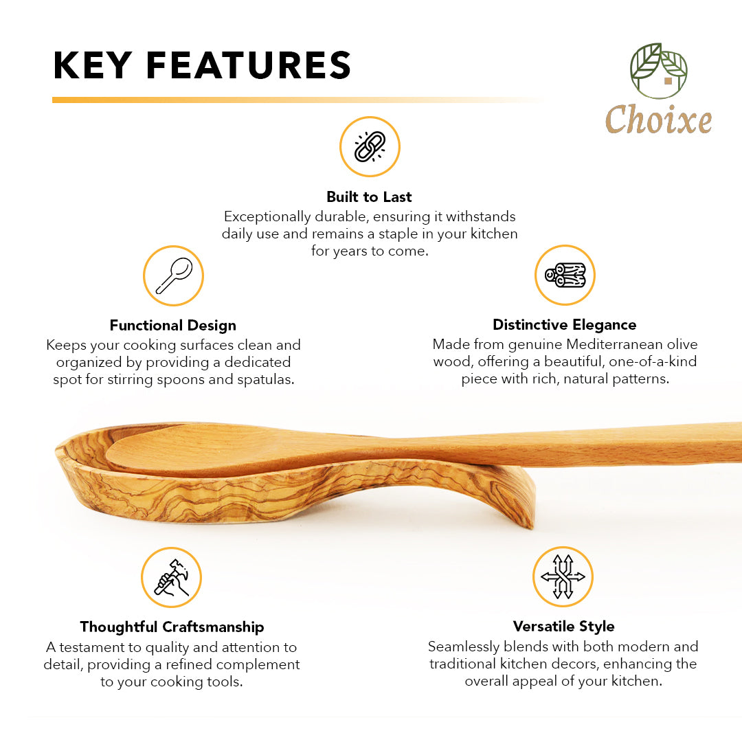 Olive Wood | Spoon Rest dsp_front
