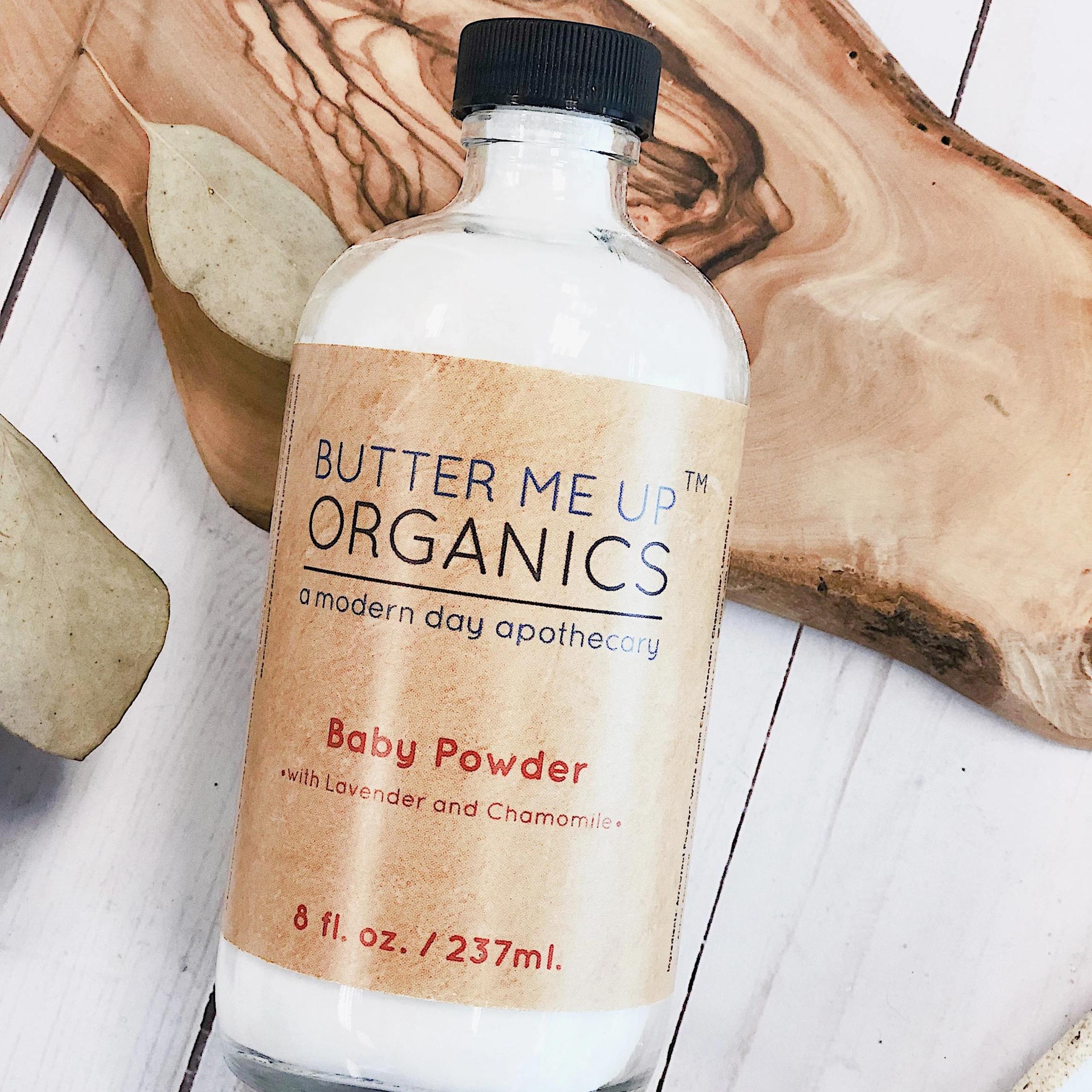 Organic Baby Powder | Talc Free | Cloth Diaper Safe | Refill front