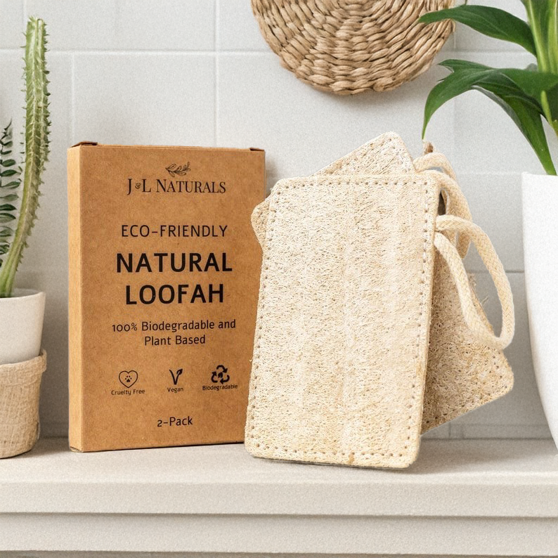 Pure Natural Loofah, Cottonbathroom front