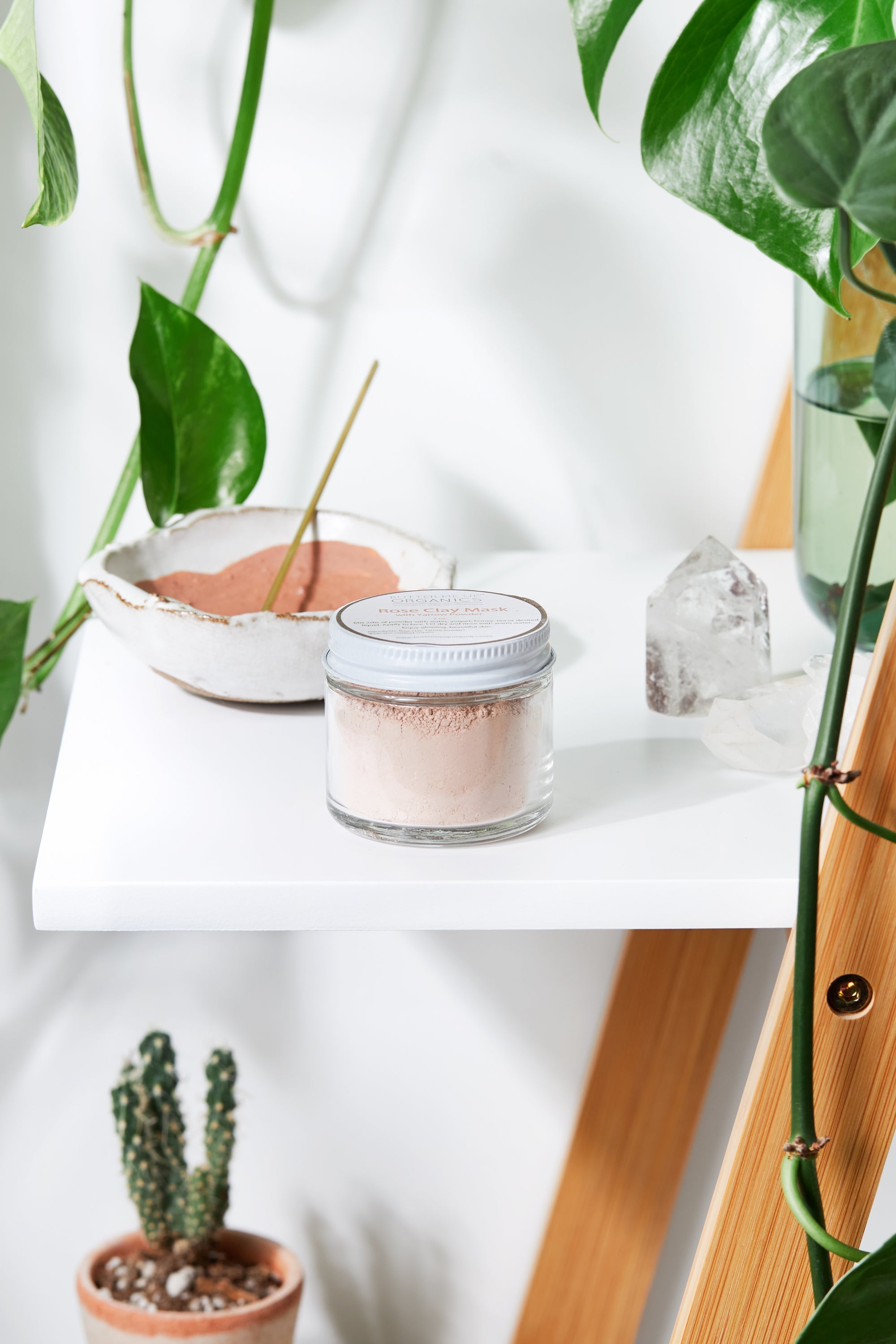 Rose Clay Face Mask White Smokey