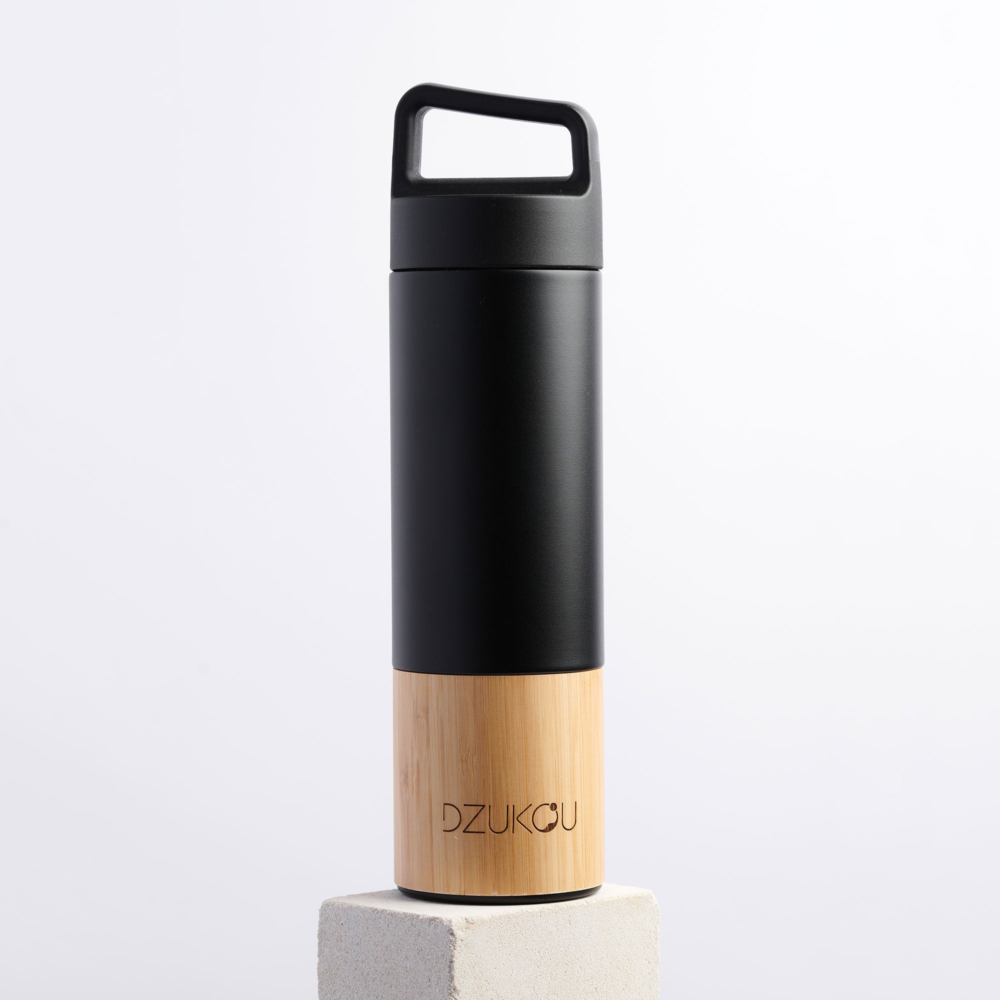 Saint Elias - Bamboo and Stainless Steel Thermos Bottle 530 ml_front