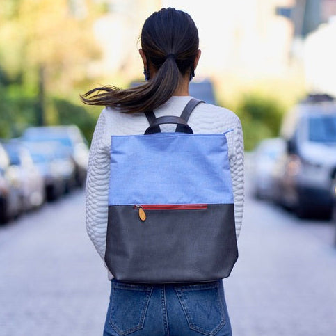 Montgomery Backpack with Luggage Sleeve Purple Meleager