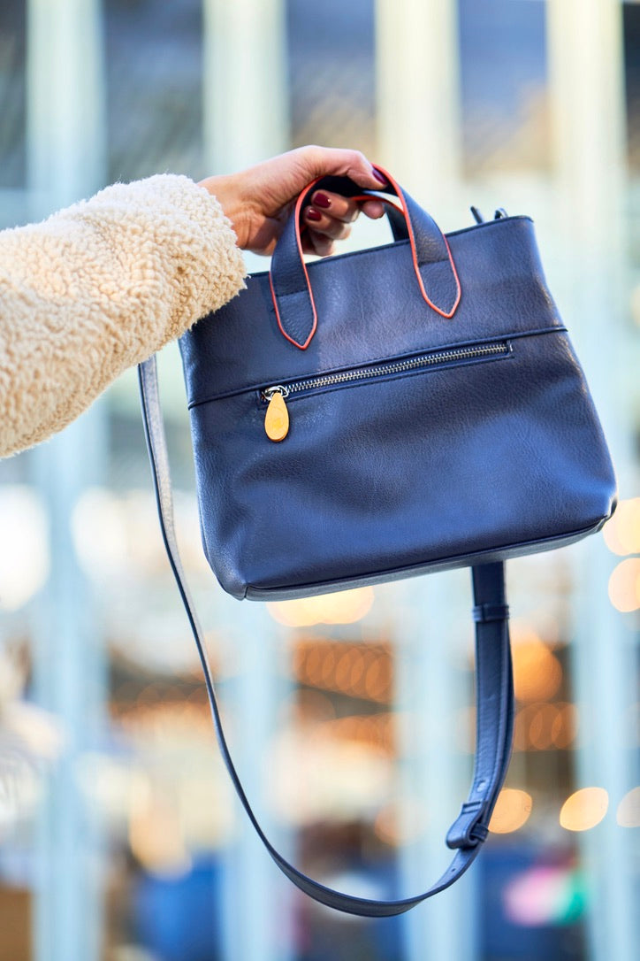 Atlantic Crossbody Satchel Purple Meleager