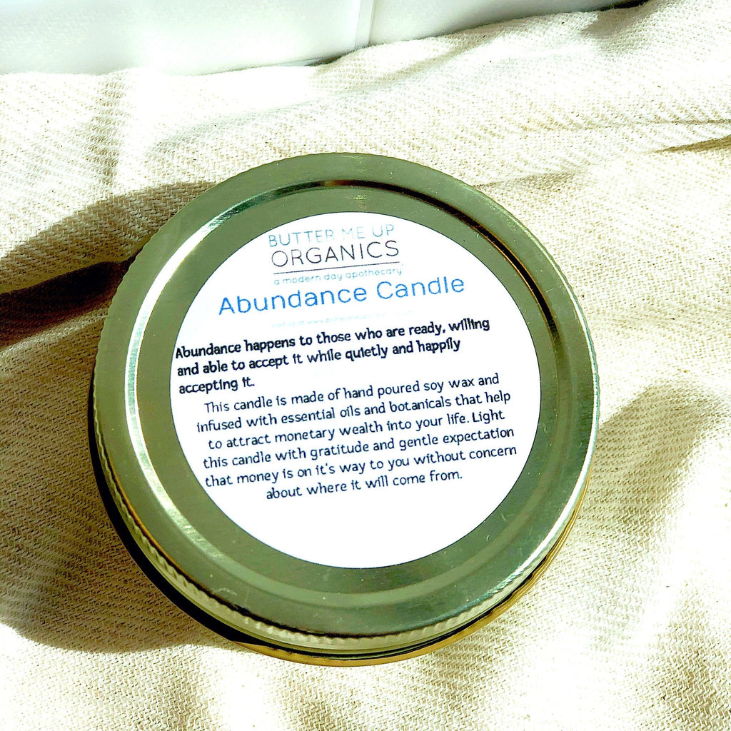 Abundance Candle | Ritual Candle | Intention Candle | Hand Poured_upside detail